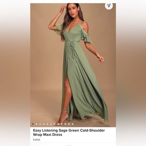 Lulus Wrap Maxi Dress